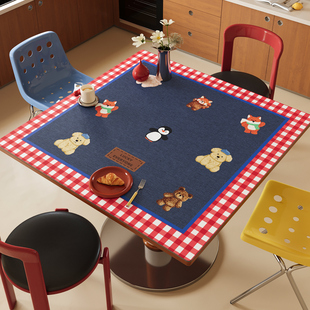 正方形桌垫防水防油免洗桌布隔热防烫桌子保护垫餐桌八仙桌桌面垫