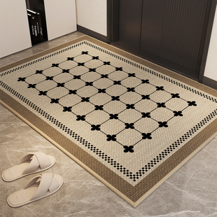 法式入户门地垫家门外进门防滑脚垫轻奢高端玄关客厅门口耐脏地毯