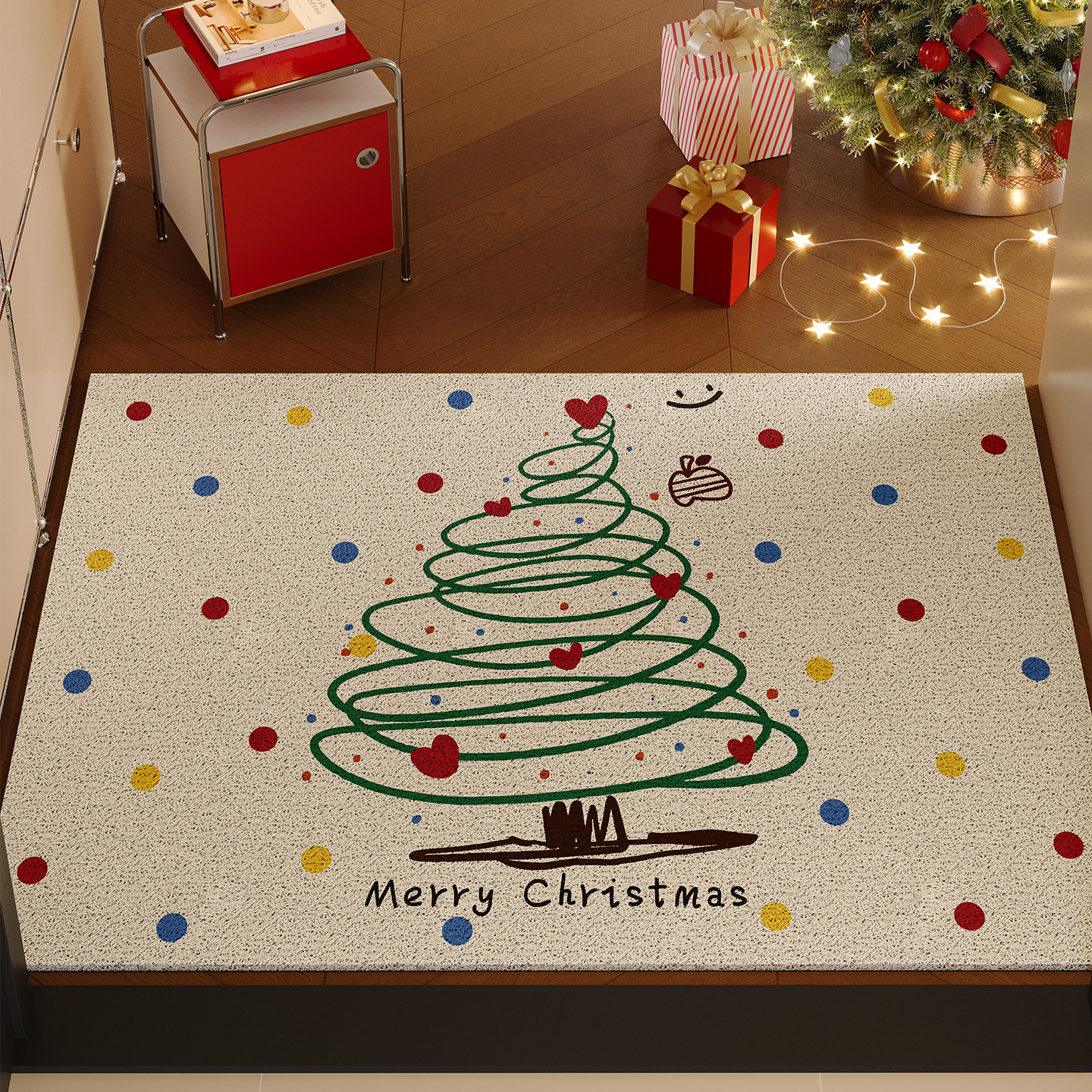 圣诞节入户门地垫氛围感装饰好物