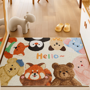 卡通入户门口地垫耐脏免洗门外进门脚垫裁剪丝圈入门地毯玄关门垫