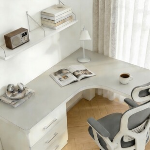 L型书桌垫防水可擦洗办公桌台面垫子拐角学习写字工位桌面保护垫