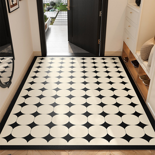 入户门地垫耐脏免洗pvc门口进门脚垫高级感门厅竖版地毯入门门垫