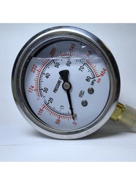 YN60耐震千牛表80兆帕/464KN液压机械表螺纹M14*1.5