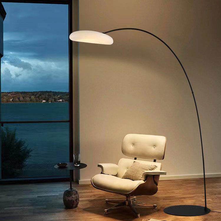 意式极简现代风客厅书房落地灯高级个性设计师创意装饰云朵钓鱼灯