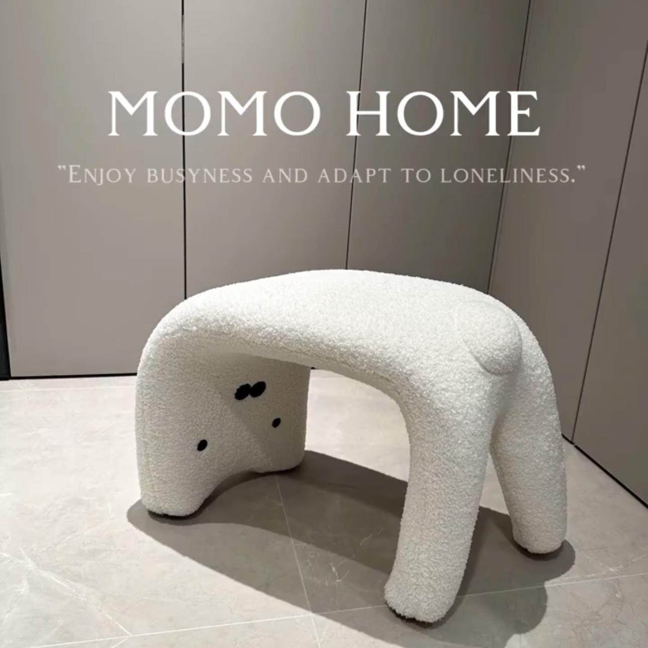 MOMO HOME家居猫咪换鞋凳网红羊羔绒玄关凳卡通座椅梳妆化妆凳,居家日用,其它,淘宝优惠券,粉丝福利购,淘宝优惠卷