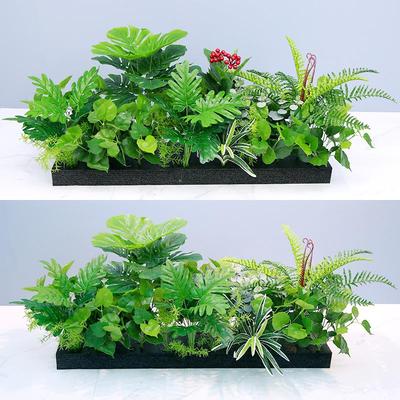 户外仿真绿植仿生植物摆设室外栅栏装饰塑料花花槽花箱假花草盆栽