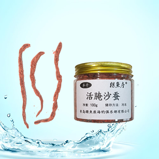 腌制沙蚕半干沙蚕活腌海蚯蚓海蜈蚣海钓万能鱼饵适用于鲈鱼黄鱼等
