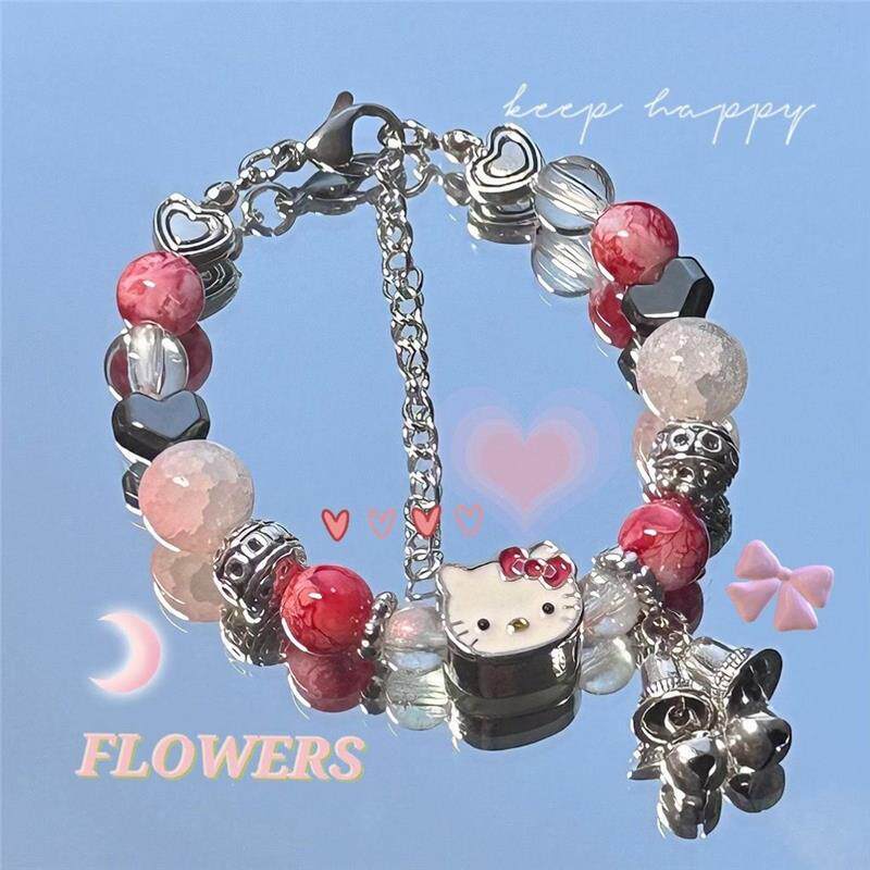 산리오 팔찌 PACHA DOG 다목적 액세서리 헬로 키티 BESTIE 팔찌 페르시 틈새 팔찌 팔찌 귀여운 여성