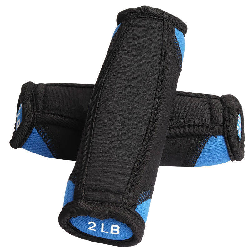 拳击沙袋哑铃男女士瘦身瘦臂塑形跳操软哑铃家用健身器材蓝色一副