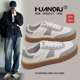 新款 2025小白鞋 款 爆环球小众鞋 训平底德复古板鞋 百搭休闲春季 男款