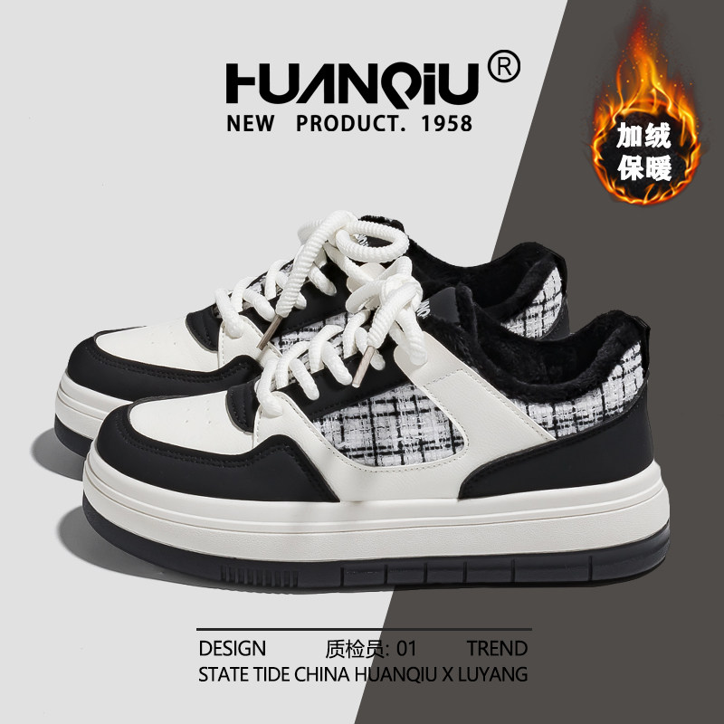 环球新品小香风加绒二棉鞋女板鞋