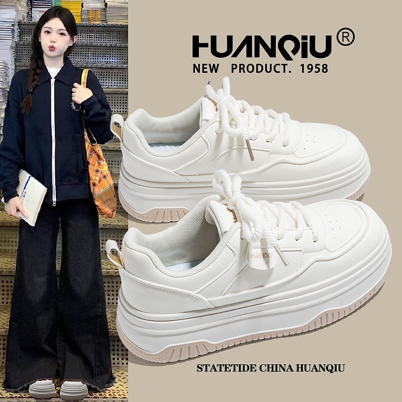 环球爆款奶fufu增高小白鞋