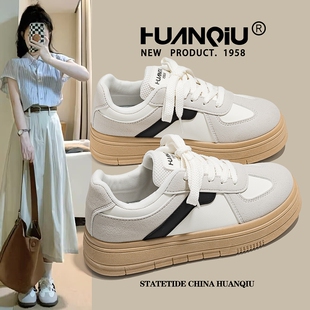百搭环球板鞋 训复古德厚底鞋 子款 运动鞋 爆春秋小众透气 女2025新款