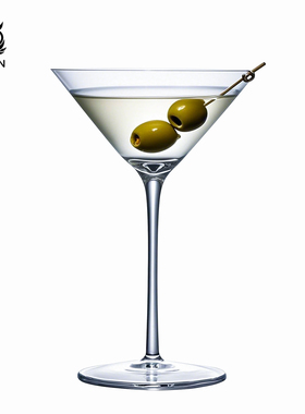 MT1501 CRISON标准马天尼鸡尾酒杯酒吧调酒三角V型杯水晶玻璃高脚