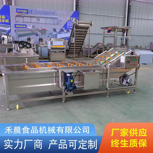 草莓清洗机 商ZQH用女果加工备 多功能设果圣蔬泡气清洗流水线厂
