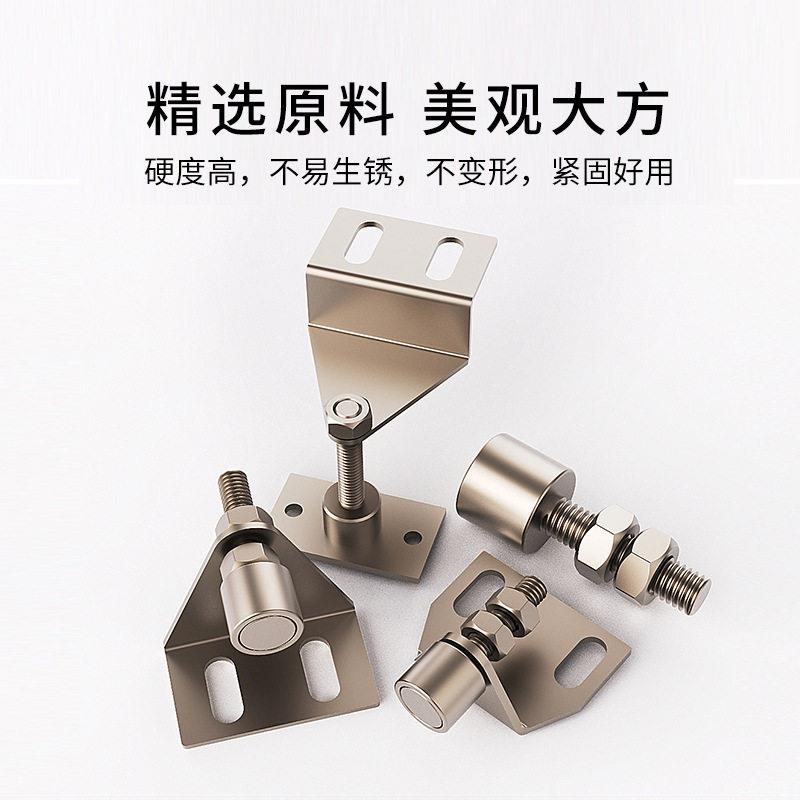 可调门吸阻工业型材三角强装力磁吸门L型门挡门碰墙铁30/4铝0门阻图片