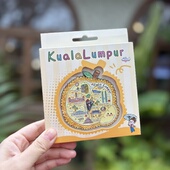 礼盒包装 马来西亚吉隆坡金属冰箱贴 小女孩可移动 伴手礼纪念品