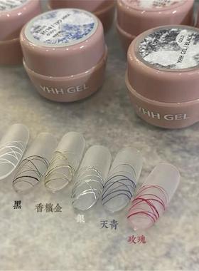 YHH樱禾拉丝胶,金属色 红色 蓝色 拉丝胶,可擦粉,免洗店主特推