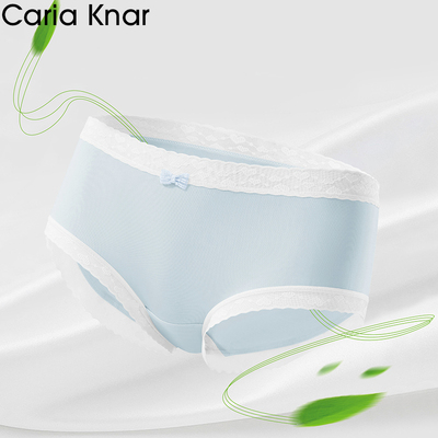 内裤女士2025新款冰丝无痕薄款夏季爱心蕾丝纯棉性感凉感面膜女生