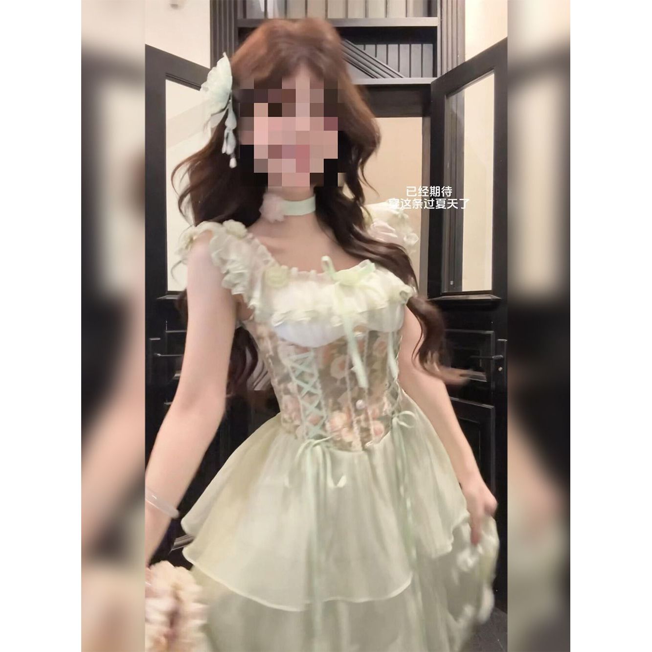 法式少女度假风碎花连衣裙女夏季新款甜美清新气质修身显瘦长裙子