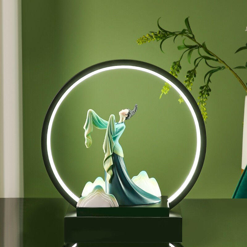 百圣牛式只此青绿摆件台灯轻奢艺术品客厅电视柜酒柜家居装饰舞者