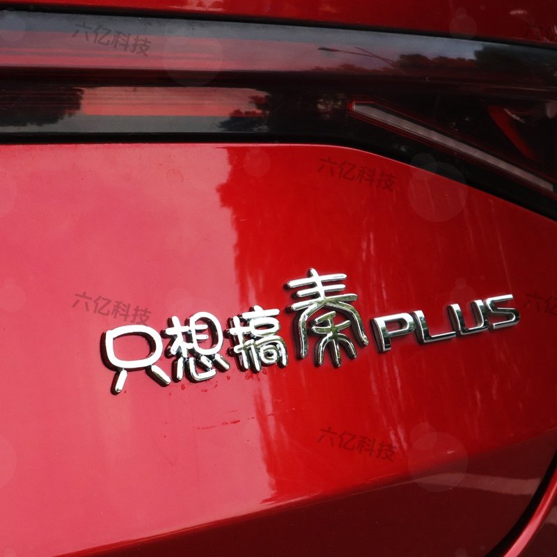 比亚迪秦纯3D立体搞笑车贴个性创意趣味汽车车贴原车电镀车标创意