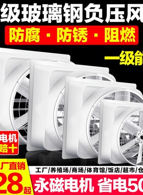 凯瑞莱玻璃钢负压风机工业排风扇