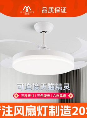 名家汇大气风扇灯2025新款隐形吊