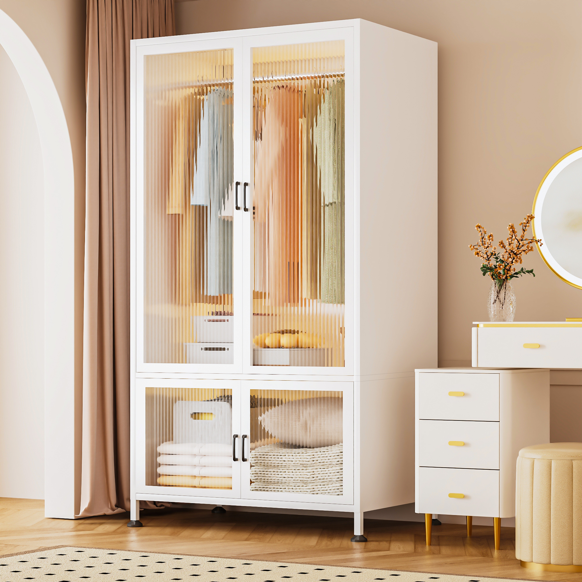 大容量防尘衣物收纳柜