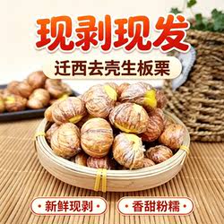 百栗迁西去壳板栗生新鲜京东板栗软糯生鲜栗子高山野生毛板油栗子