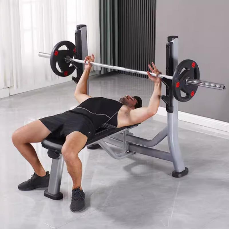 商用卧推架举重杠铃床健身房专业推胸多功能健身器材举重架训练器