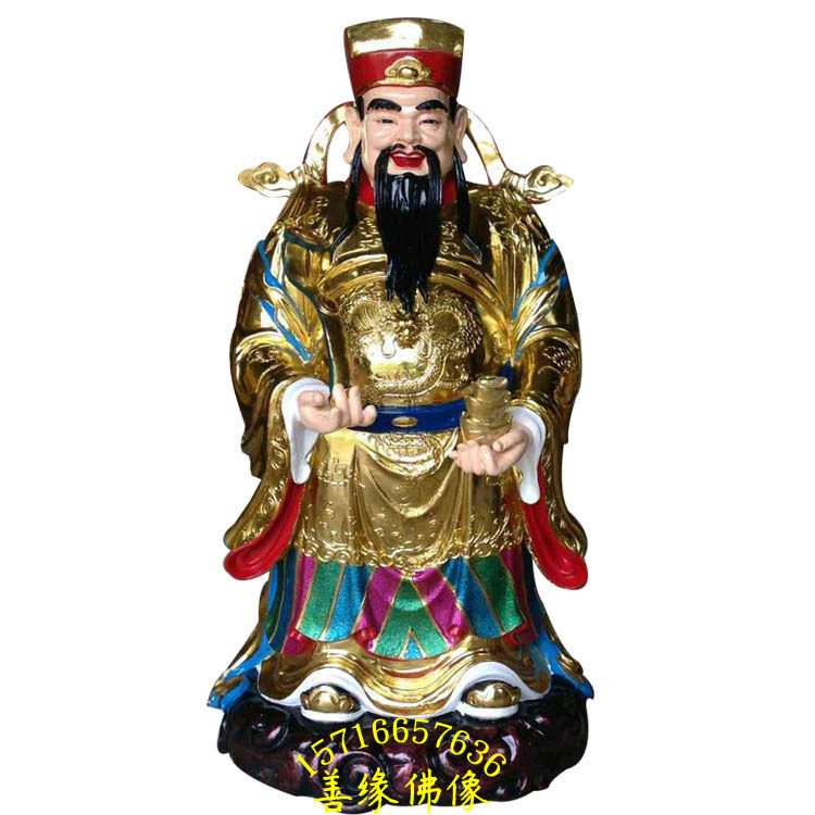 树脂玻璃钢木雕福禄寿神像