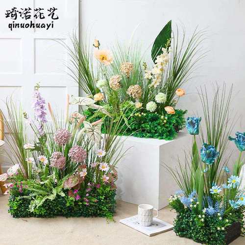 仿真花假花室内摆设植物造景装饰橱窗大型场景布置仿真绿植景观