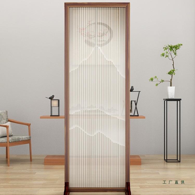中式屏风隔断现代简约入户正对门屏风实木家用客厅小户型卧室玄关