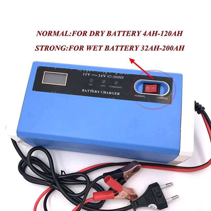 12V 10A 12-24v 10a Car Motorcycle Battery Charger Full Autom