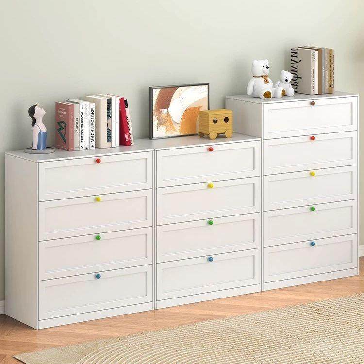 家用金属五斗柜钢制收纳柜子卧室储物柜客厅边柜铁艺床尾柜抽屉柜