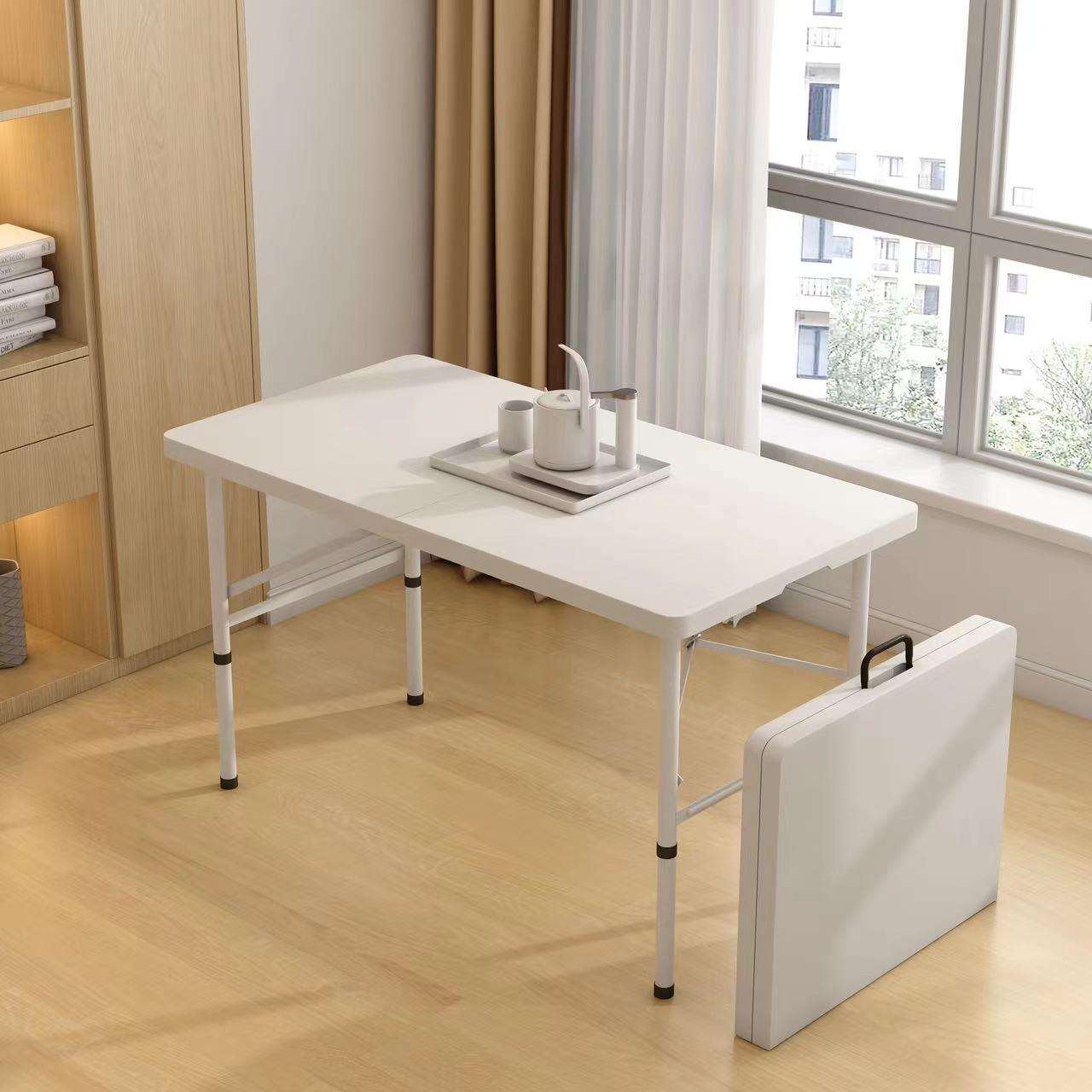 户外折叠桌子家用折叠桌椅简易便携式摆摊桌长方形条桌学习小餐桌