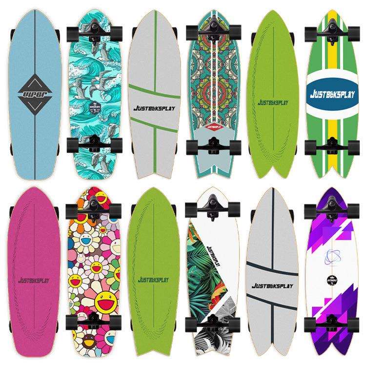 陆地冲浪板水桥CX7弹簧桥双重转向免登男女成人滑板模拟冲浪练习