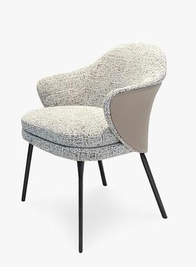 意式极简Angie安吉餐椅北欧设计师客厅餐桌椅扶手靠背椅2025新款