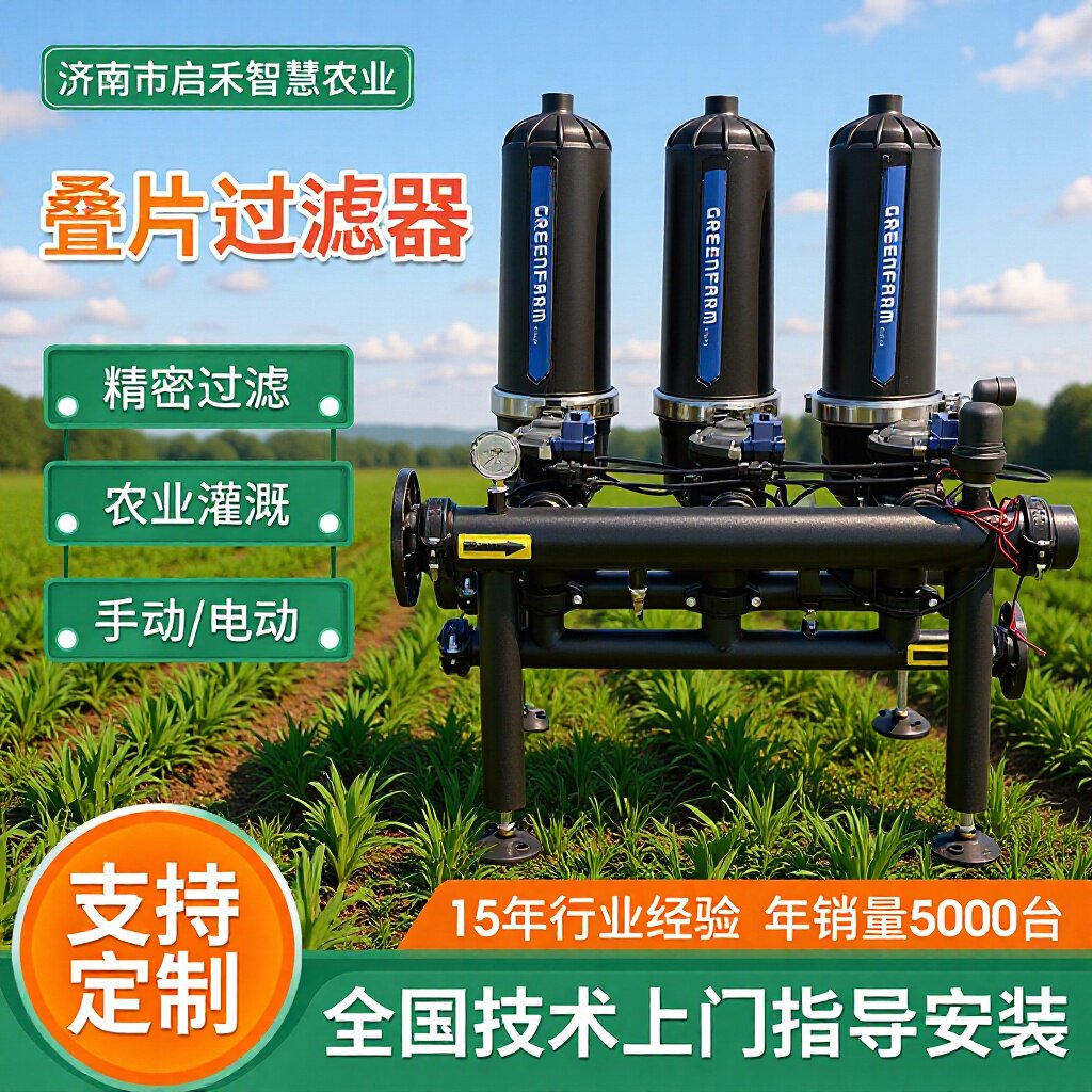 全自动反冲洗叠片过滤器灌溉施肥