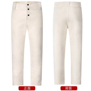 冬季 子老人保暖棉裤 男中老年加厚防寒高腰皮裤 真羊皮毛一体羊皮裤