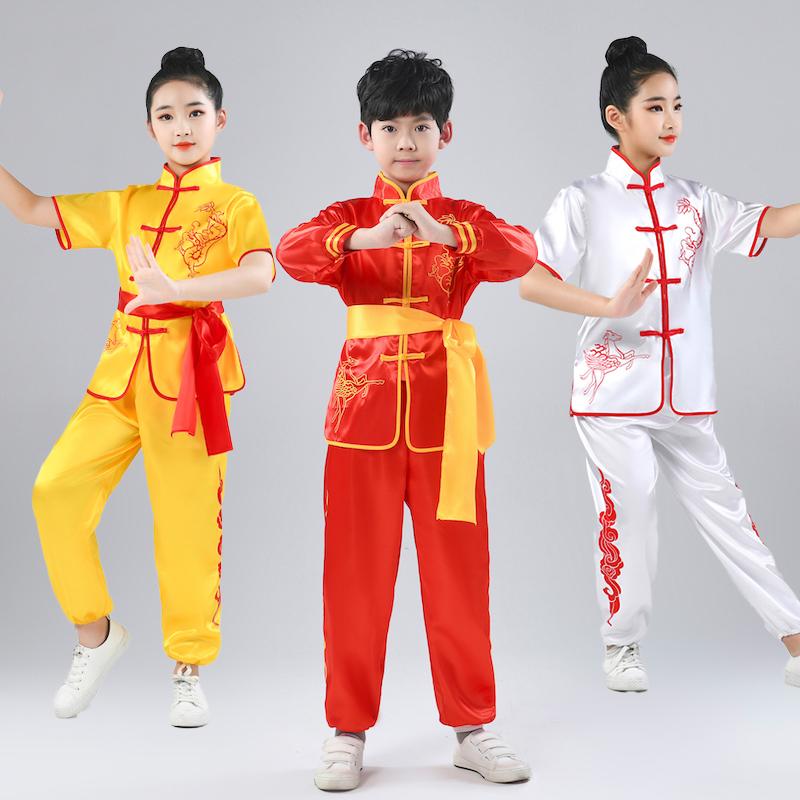 儿童武术演出表演服男女
