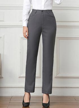新款广发行服西装裤女士广东发展工作服灰色工装裤制服