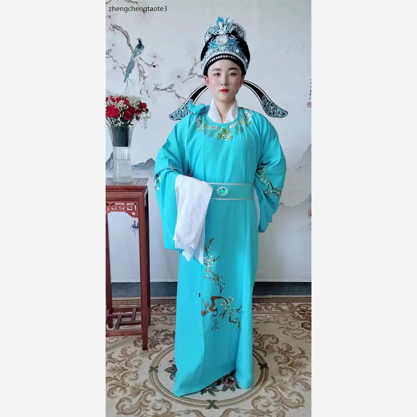 越剧小生帽子戏曲古装软
