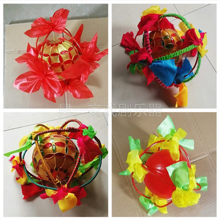 成人幼儿童舞狮球引狮球舞狮子绣球舞龙狮灯红社火表演出道具包邮