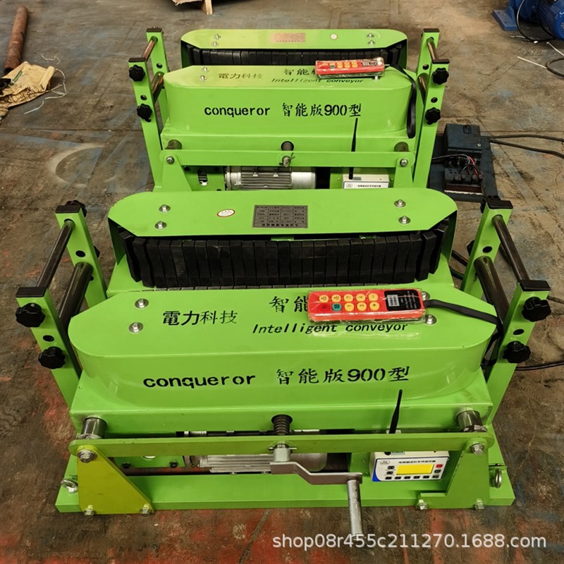 拉大电缆的输送机铺放线缆推送机房架铺缆传送机送缆敷设机