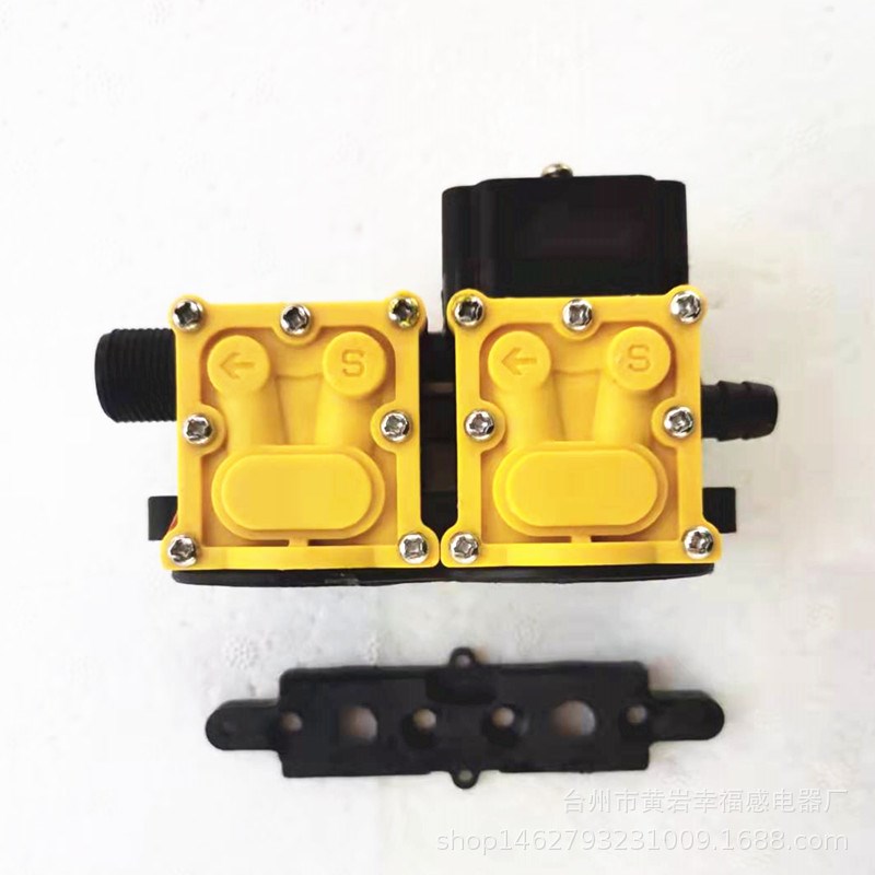 台州信利达隔膜水泵泵头配件 12V双核电动喷雾器回流马达头部