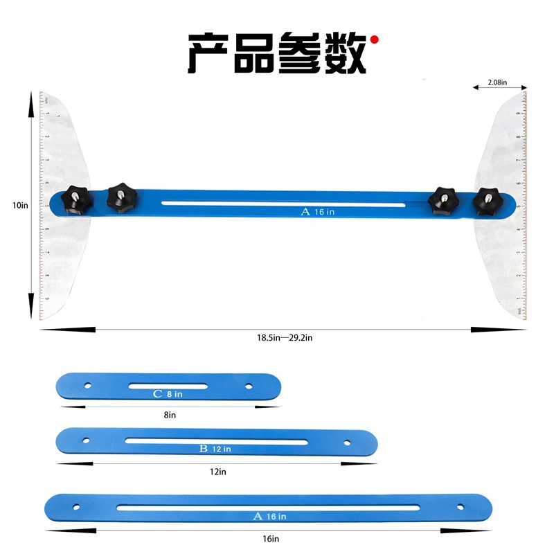 新款家用楼梯尺 伸缩尺多功能折叠尺 家居工具 Stair Tread Gauge