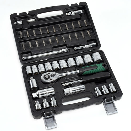 中飞套筒套装中棘轮扳手一整套中号48件中快速汽修工具套装全套