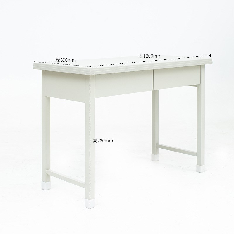 制式单人培训办公桌钢制三抽学习桌椅组合车间办公桌办公椅组合